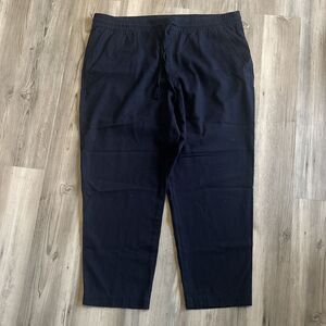 GAP Easy Pant Draw String Blue Pull On Cotton Comfort Work Dress Pants Size XL